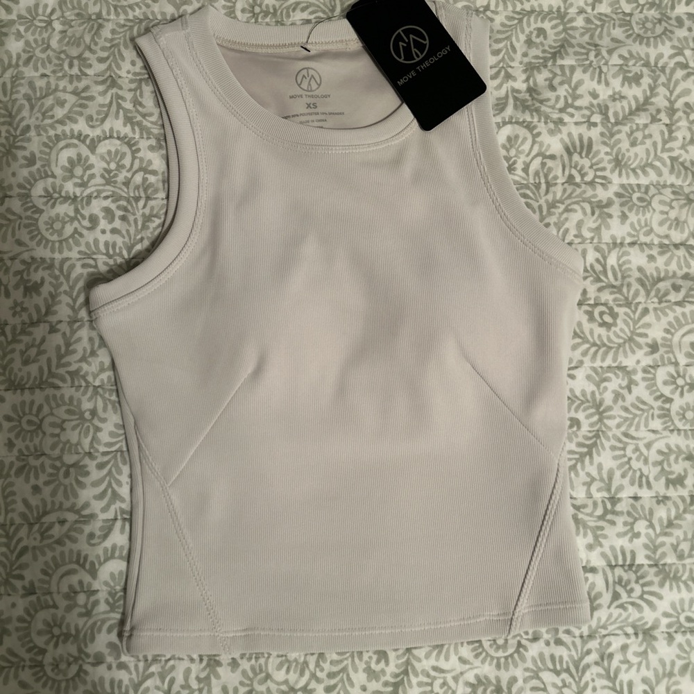 NWWT Cream Athletic Crop Top